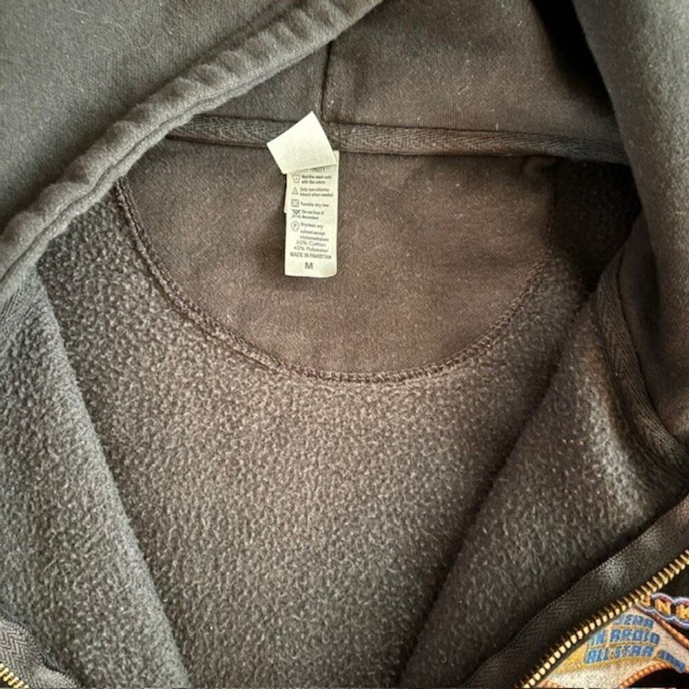 Men's Medium Eddie Trunk 40th Anniversary Zip Up Hooded Sweatshirt - Picture 4 of 8